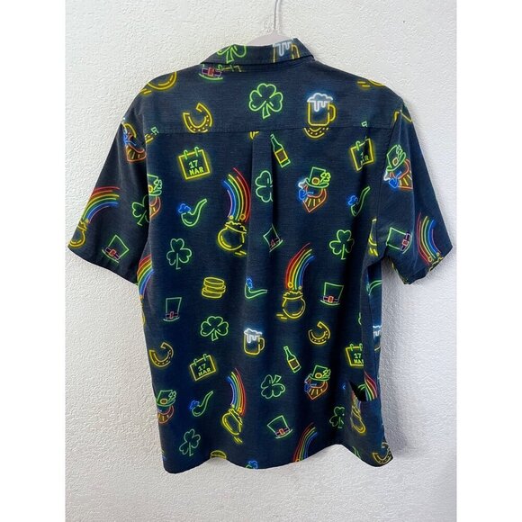 Shinesty St Patrick’s Day Mahalo nerds Hawaiian shirt mens size XL - Picture 2 of 5